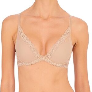 Natori Women's Feathers Luxe Contour Underwire Bra (34D in Cafe)